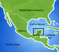 Ubicazione dello Yucatan